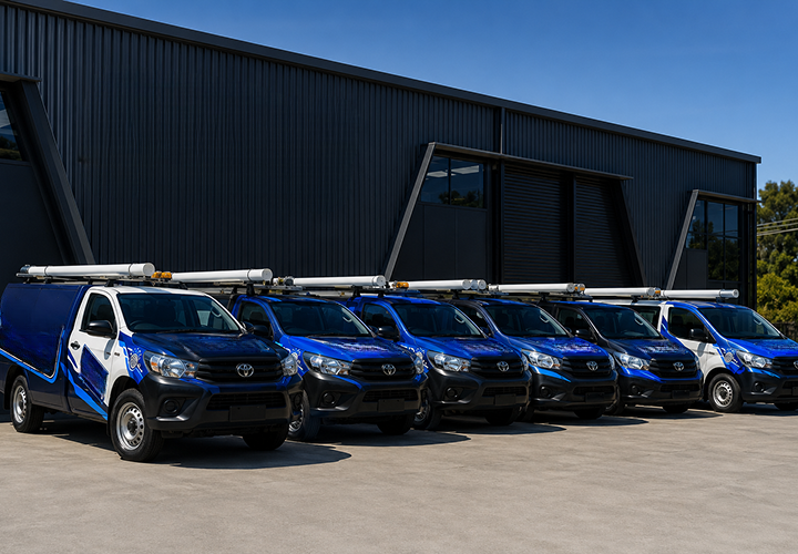 Fleet of East Hills Blocked Drains plumbing vans